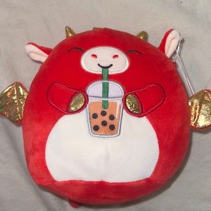 NWT Baiden the Dragon w Boba Squishmallow
